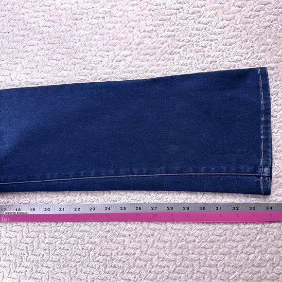 Hudson Womens Sz 27 Dark Wash Signature Bootcut Jeans Flap Pockets 29x34‎ - Picture 10 of 16